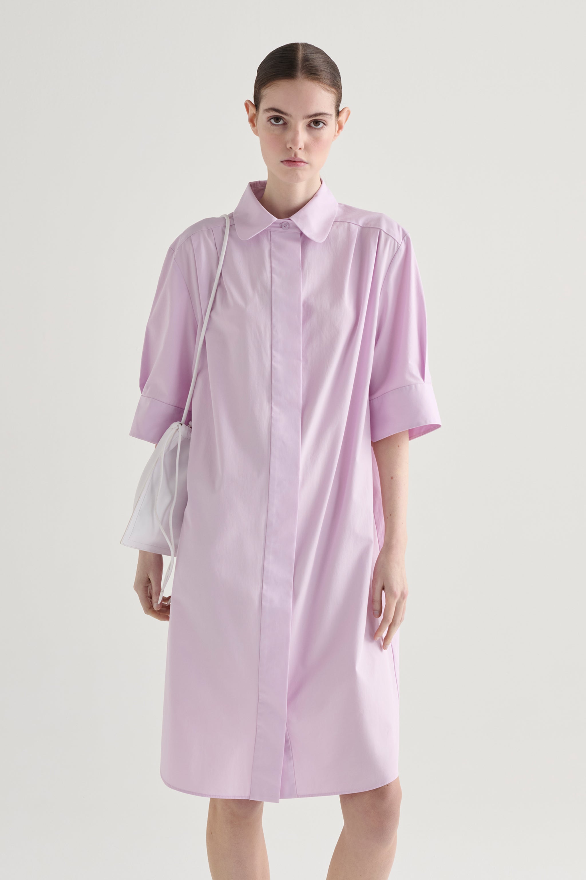 Oversized poplin shirt